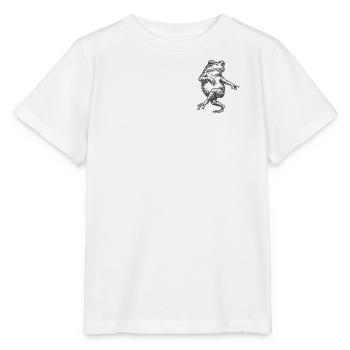 Verrückter Frosch - Stanley/Stella Kinder T-Shirt MINI CREATOR  - Weiß - Vorne - Maike (125cm)