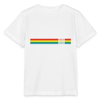 Regenbogen Rainbow - Stanley/Stella Kinder T-Shirt MINI CREATOR  - Weiß - Vorne - Maike (125cm)