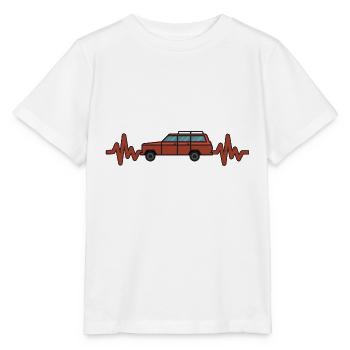 Auto - Wagen - Herzschlag - Luxus - Style - Stanley/Stella Kinder T-Shirt MINI CREATOR  - Weiß - Vorne - Maike (125cm)