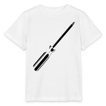Tournevis - T-shirt bio MINI CREATOR Stanley/Stella Enfant - blanc - Devant - Maike (125cm)