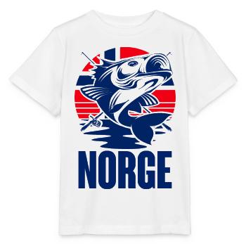Norvège Pêche Pêcheur Excursion de pêche - T-shirt bio MINI CREATOR Stanley/Stella Enfant - blanc - Devant - Maike (125cm)
