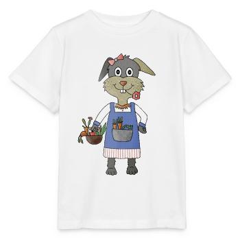 Moerchen Hase La fraîcheur des champs - T-shirt bio MINI CREATOR Stanley/Stella Enfant - blanc - Devant - Maike (125cm)