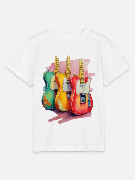 3 Gitarren - Stanley/Stella Kinder T-Shirt MINI CREATOR  - Weiß