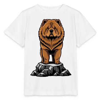 Dog Chow Chow Portrait Lion Mane - Stanley/Stella MINI CREATOR Kids’ T-Shirt - white - Front - Maike (125cm)