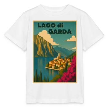 Gardasee  - Stanley/Stella Kinder T-Shirt MINI CREATOR  - Weiß - Vorne - Maike (125cm)