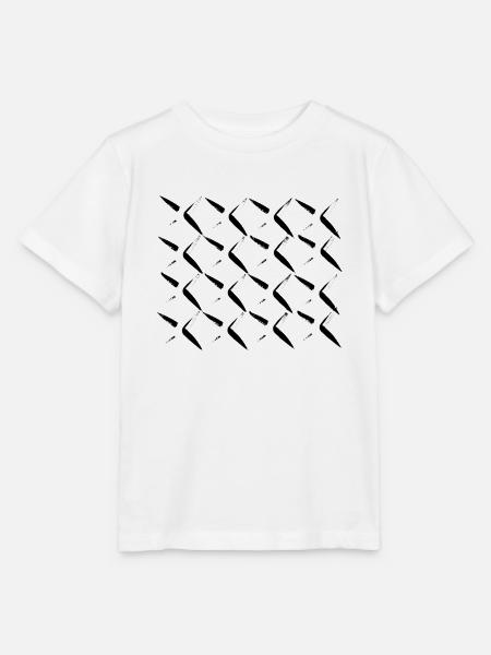 netz kreuz muster - Stanley/Stella Kinder T-Shirt MINI CREATOR - Weiß