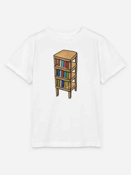 Bücherregal Möbel Cartoon symbol - Stanley/Stella Kinder T-Shirt MINI CREATOR  - Weiß