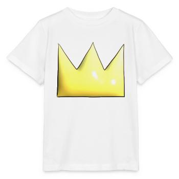 Golden Crown Cartoon Symbol Form - Stanley/Stella MINI CREATOR Kids’ T-Shirt - white - Front - Maike (125cm)