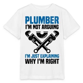 Klempner - Stanley/Stella Kinder T-Shirt MINI CREATOR  - Weiß - Vorne - Maike (125cm)