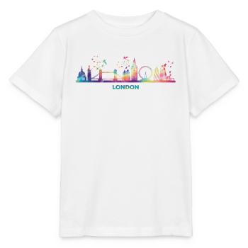 Londoner Skyline London - Stanley/Stella Kinder T-Shirt MINI CREATOR  - Weiß - Vorne - Maike (125cm)