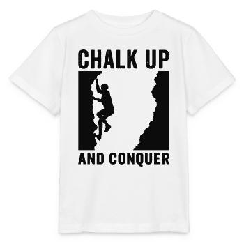 Chalking up and conquering boulderers - Stanley/Stella MINI CREATOR Kids’ T-Shirt - white - Front - Maike (125cm)