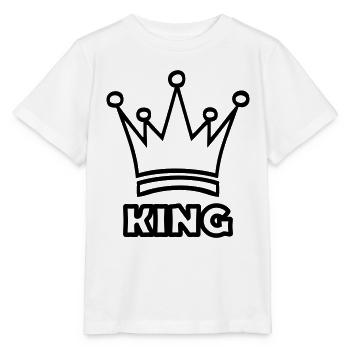 king - T-shirt bio MINI CREATOR Stanley/Stella Enfant - blanc - Devant - Maike (125cm)