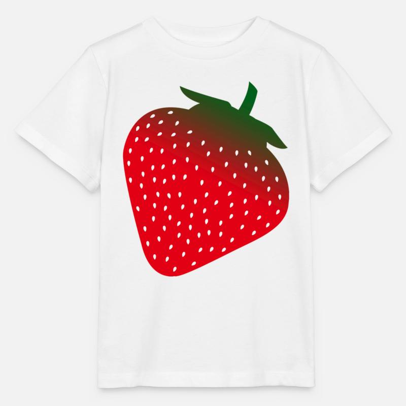 Strawberry - Stanley/Stella Kinder T-Shirt MINI CREATOR  - Weiß