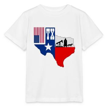 Texas - T-shirt bio MINI CREATOR Stanley/Stella Enfant - blanc - Devant - Maike (125cm)