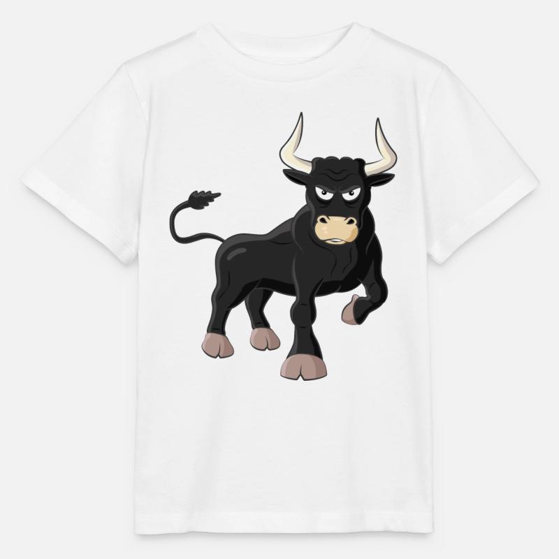 Bulle / Stier - Stanley/Stella Kinder T-Shirt MINI CREATOR  - Weiß
