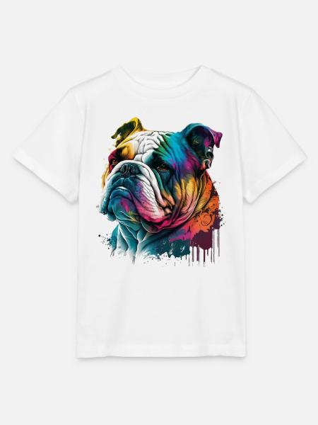Bulldogge - Stanley/Stella Kinder T-Shirt MINI CREATOR - Weiß