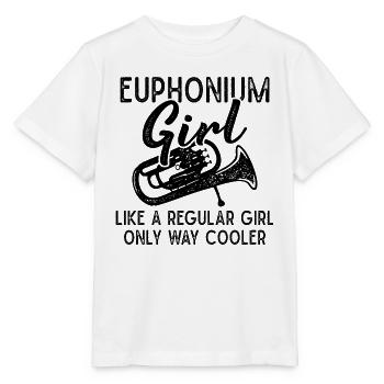 Euphonium Girl Like A Regular Girl Euphonium - Stanley/Stella MINI CREATOR Kids’ T-Shirt - white - Front - Maike (125cm)