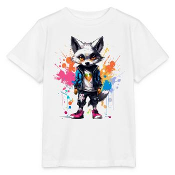 Fox in the Art House: A Crafted Tee Full of Flair! - Stanley/Stella MINI CREATOR Kids’ T-Shirt - white - Front - Maike (125cm)