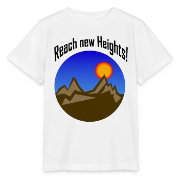Erreiche neue Höhen! - Stanley/Stella Kinder T-Shirt MINI CREATOR  - Weiß - Vorne - Maike (125cm)