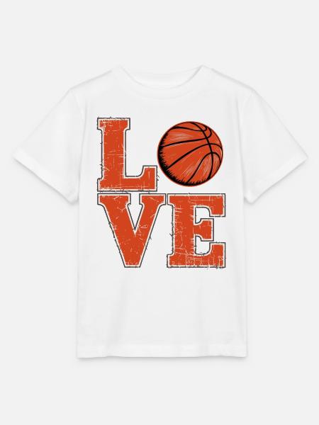 Liebe Basketball - Stanley/Stella Kinder T-Shirt MINI CREATOR - Weiß
