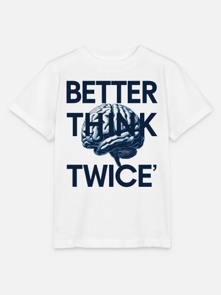 Besser zweimal Nachdenken - Stanley/Stella Kinder T-Shirt MINI CREATOR - Weiß