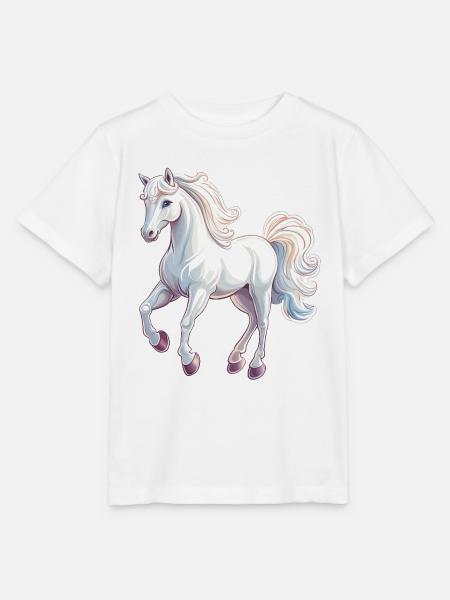 Pferd - Stanley/Stella Kinder T-Shirt MINI CREATOR - Weiß