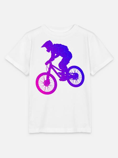 Herren Damen MTB Mountainbike Mountainbiker - Stanley/Stella Kinder T-Shirt MINI CREATOR - Weiß