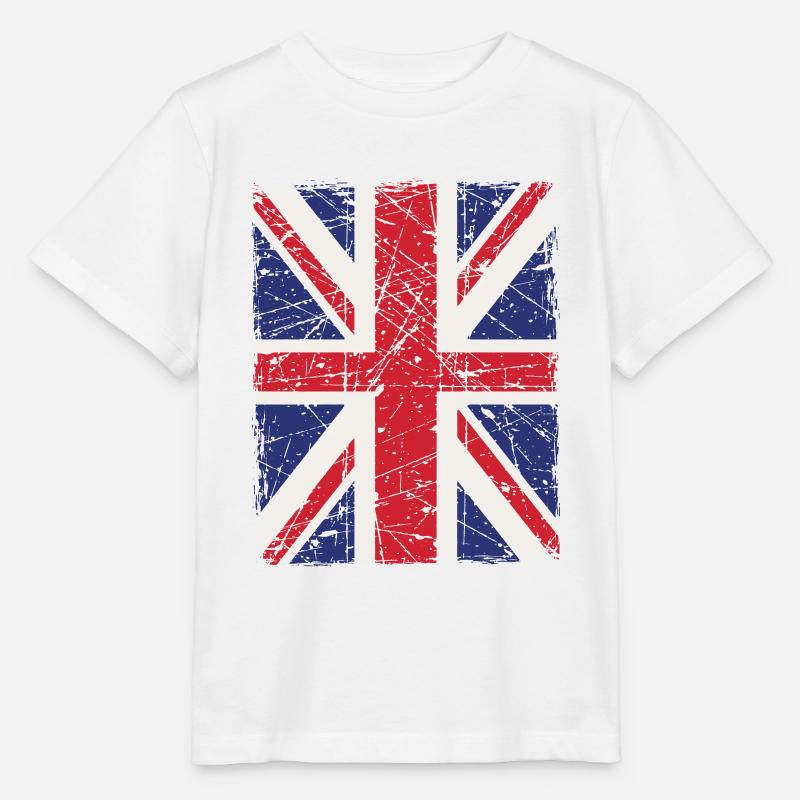 Union Jack - Stanley/Stella MINI CREATOR Kids’ T-Shirt - white