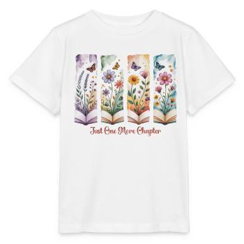 Adore Les Livres Fleurs Lectrice Femme - Stanley/Stella Kinder T-Shirt MINI CREATOR  - Weiß - Vorne - Maike (125cm)