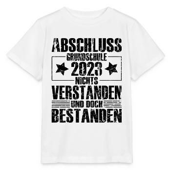 Abschluss 2023 Grundschule - Stanley/Stella Kinder T-Shirt MINI CREATOR  - Weiß - Vorne - Maike (125cm)