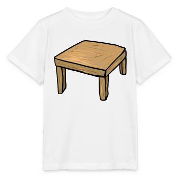 Meubles de table en bois Symbole de dessin animé - T-shirt bio MINI CREATOR Stanley/Stella Enfant - blanc - Devant - Maike (125cm)