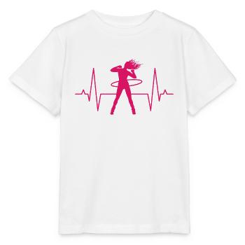 Hula Reifen Hullern Hoop Fitness Geschenk Damen - Stanley/Stella Kinder T-Shirt MINI CREATOR  - Weiß - Vorne - Maike (125cm)