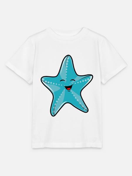 Seestern - Stanley/Stella Kinder T-Shirt MINI CREATOR  - Weiß