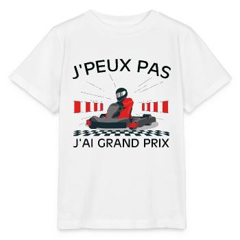 Ich kann nicht, ich habe ein Grand-Prix-Autorennen - Stanley/Stella Kinder T-Shirt MINI CREATOR  - Weiß - Vorne - Maike (125cm)