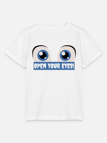 Open your eyes - Stanley/Stella Kinder T-Shirt MINI CREATOR  - Weiß