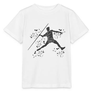 Lancer de javelot Colorsplash Lancer de javelot - T-shirt bio MINI CREATOR Stanley/Stella Enfant - blanc - Devant - Maike (125cm)
