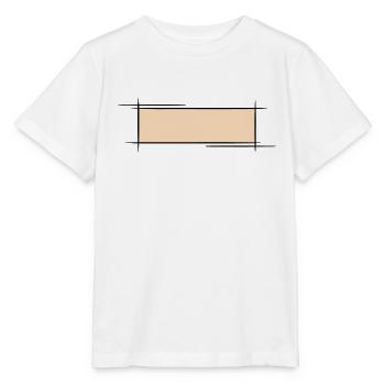Cadre décoratif. Modèle de bannière / badge nominatif. - T-shirt bio MINI CREATOR Stanley/Stella Enfant - blanc - Devant - Maike (125cm)