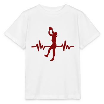 Haertbeat Basketball - USA - Team Sport - Hoops - Stanley/Stella Kinder T-Shirt MINI CREATOR  - Weiß - Vorne - Maike (125cm)