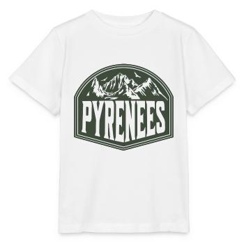 French Pyrenees Mountain Landscape - Stanley/Stella MINI CREATOR Kids’ T-Shirt - white - Front - Maike (125cm)