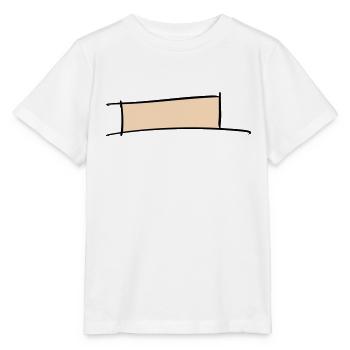Cadre décoratif. Modèle de bannière / badge nominatif. - T-shirt bio MINI CREATOR Stanley/Stella Enfant - blanc - Devant - Maike (125cm)