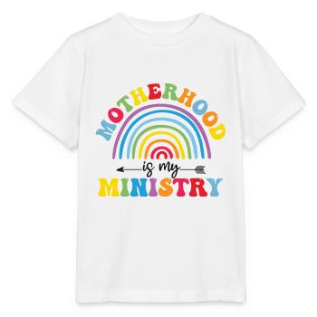 La maternité est mon ministère - T-shirt bio MINI CREATOR Stanley/Stella Enfant - blanc - Devant - Maike (125cm)