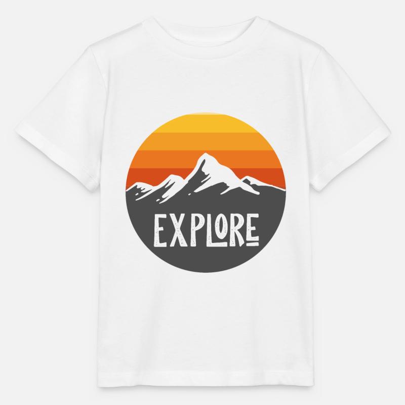 explosion de la montagne - T-shirt bio MINI CREATOR Stanley/Stella Enfant - blanc
