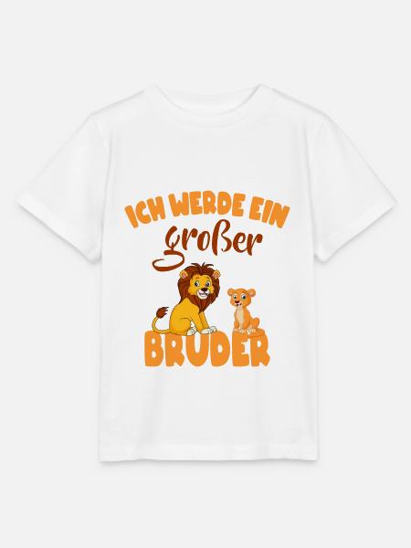 Großer Bruder Löwe - Stanley/Stella Kinder T-Shirt MINI CREATOR - Weiß