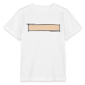 Cadre décoratif. Modèle de bannière / badge nominatif. - T-shirt bio MINI CREATOR Stanley/Stella Enfant - blanc - Devant - Maike (125cm)