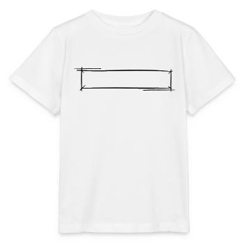 Cadre décoratif. Modèle de bannière / badge nominatif. - T-shirt bio MINI CREATOR Stanley/Stella Enfant - blanc - Devant - Maike (125cm)