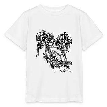 Bobsleigh à quatre dans le canal de glace - T-shirt bio MINI CREATOR Stanley/Stella Enfant - blanc - Devant - Maike (125cm)