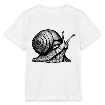 Snail / Animal / Crawling / Slimy / Slow - Stanley/Stella MINI CREATOR Kids’ T-Shirt - white - Front - Maike (125cm)