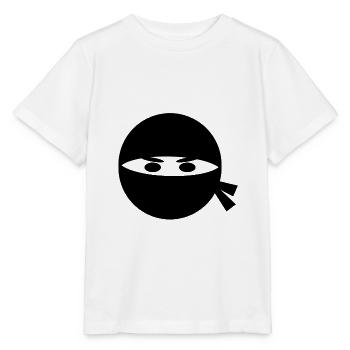 Ninja Kopf - Stanley/Stella Kinder T-Shirt MINI CREATOR  - Weiß - Vorne - Maike (125cm)