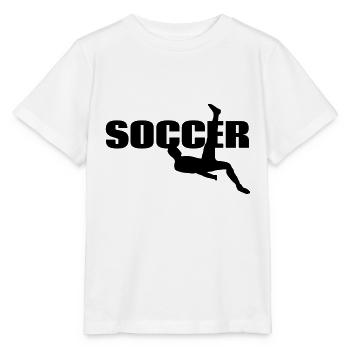 Football Sports Coup de pied aérien - T-shirt bio MINI CREATOR Stanley/Stella Enfant - blanc - Devant - Maike (125cm)