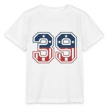 Nummer 39 USA - Stanley/Stella Kinder T-Shirt MINI CREATOR  - Weiß - Vorne - Maike (125cm)